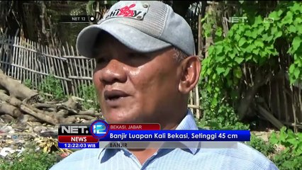 Banjir Kiriman Dari Bogor Rendam Rumah Warga di Bekasi - NET12
