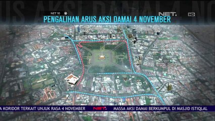 Pengalihan Arus Aksi Damai 4 November 2016 - NET 10