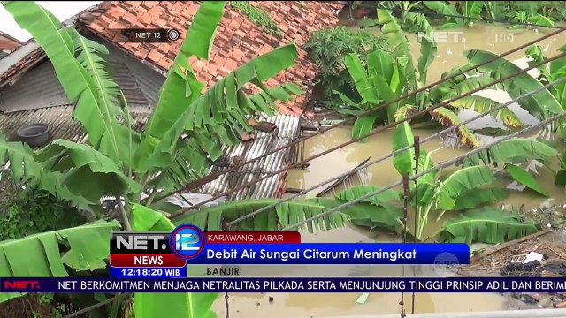 Banjir Setinggi 1,5 Meter terjadi di Karawang - NET 12