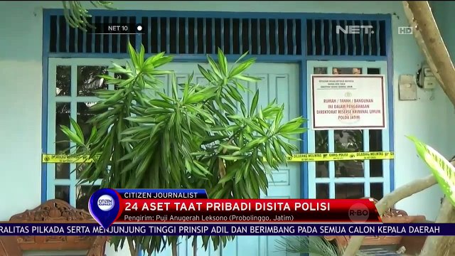 24 Aset Taat Pribadi Disita Polisi - NET 10
