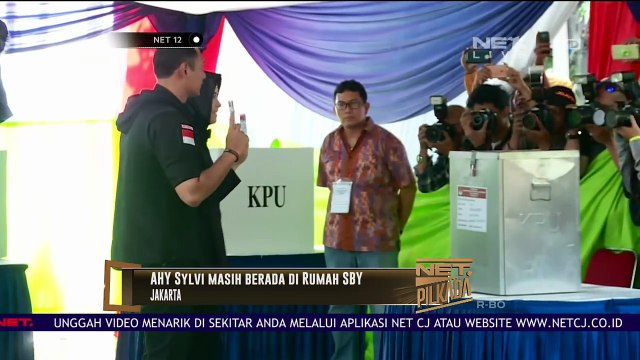 Live Report di Pos Pemenangan AHY dan Sylvi - NET12