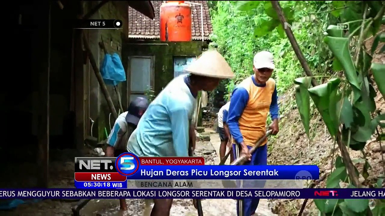 Tebing 100 Meter Longsor Menimbun Rumah Warga & Menutup Akses Jalan - NET5