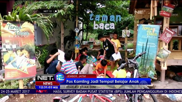 Pos Kamling di Jember ini Ramah dan Edukatif bagi Anak - NET12