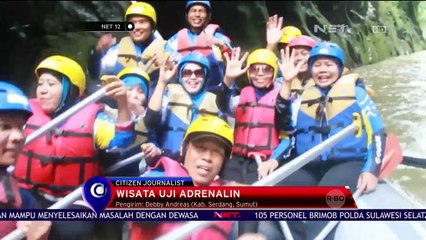 Tantang Diri dengan Berwisata Ektrem Arum Jeram di Sungai Deli Serdang