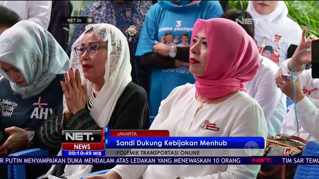 Sandiaga Uno Dukung Kebijakan Menhub Terkait Transportasi Online - NET24
