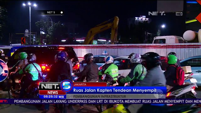 Ruas Jalan Kapten Tendean Menyempit Akibat Pembangunan Jalan Layang - NET5