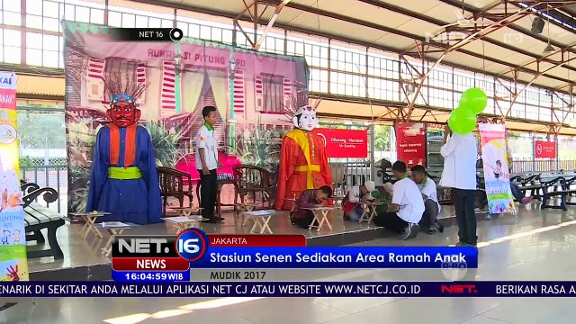 Live Report Fasilitas Ramah Anak di Stasiun Senen - NET16