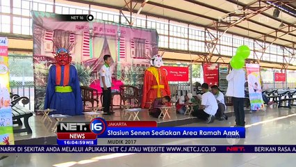 Live Report Fasilitas Ramah Anak di Stasiun Senen - NET16