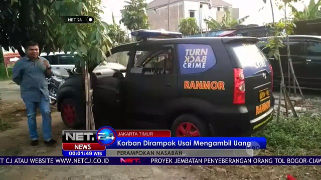 Melawan, Karyawan Swasta Ditembak Perampok Yang Gasak Uangnya Senilai 25 Juta - NET24