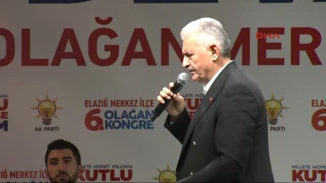 Elazığ Başbakan Yıldırım 6. Olağan Merkez İlçe Kongresinde Konuştu