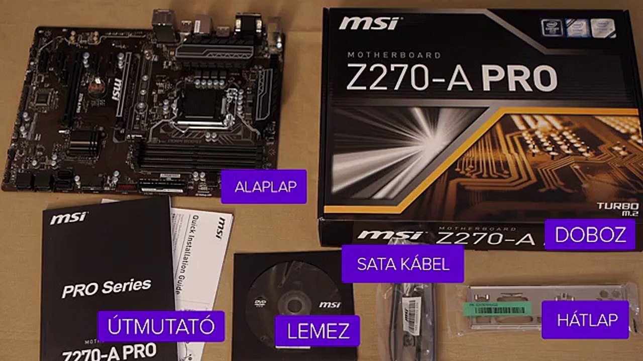 iPon Unboxing: MSI Z270A PRO alaplap - video Dailymotion