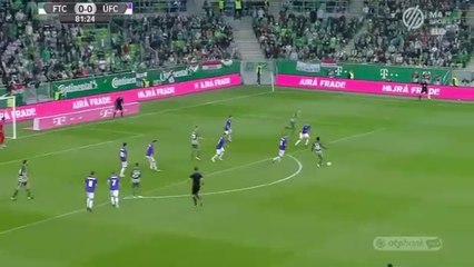 Dániel Böde Goal HD - Ferencvárosi TC 1-0 Ujpest FC - 21.10.2017