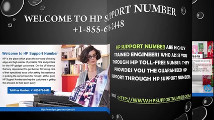 Contact at HP Support Number 1 855 676 2448