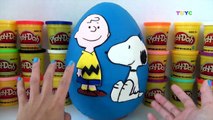 THE PEANUTS MOVIE by Schultz Charlie Brown Snoopy Toys Play-doh Egg Surprise based on new Trailer