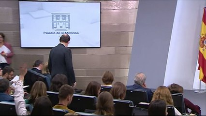 Mariano Rajoy gives statement on Catalonia crisis