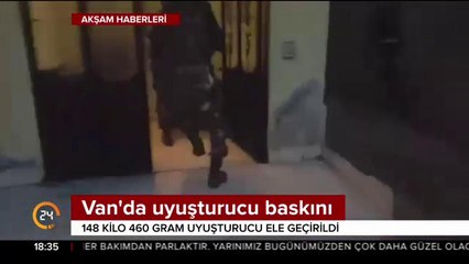 Van'da uyuşturucu baskını