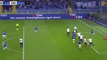 Gian Marco Ferrari Goal HD - Sampdoria 1-0 Crotone 21.10.2017