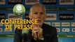 Conférence de presse AJ Auxerre - Quevilly Rouen Métropole (2-1) : Francis GILLOT (AJA) - Emmanuel DA COSTA (QRM) - 2017/2018