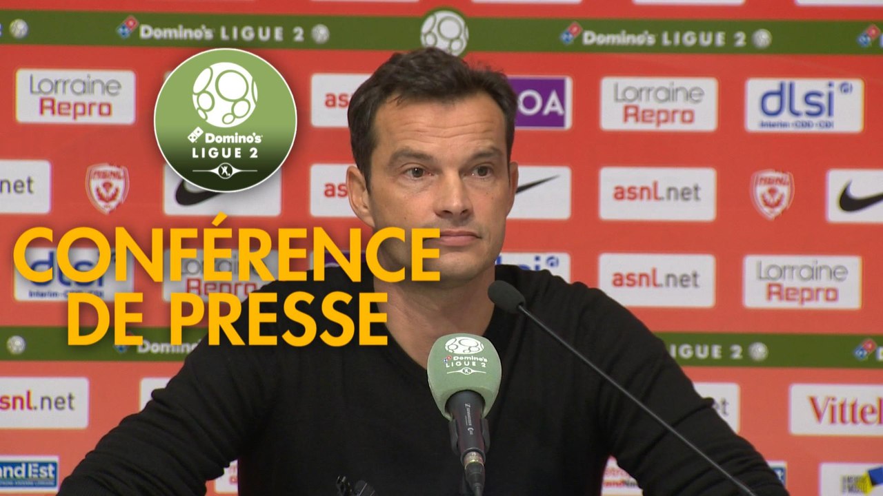 Conférence de presse AS Nancy Lorraine - Clermont Foot (2-2) : Vincent HOGNON (ASNL) - Pascal GASTIEN (CF63) - 2017/2018