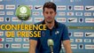 Conférence de presse Paris FC - Valenciennes FC (3-2) : Fabien MERCADAL (PFC) - Réginald RAY (VAFC) - 2017/2018