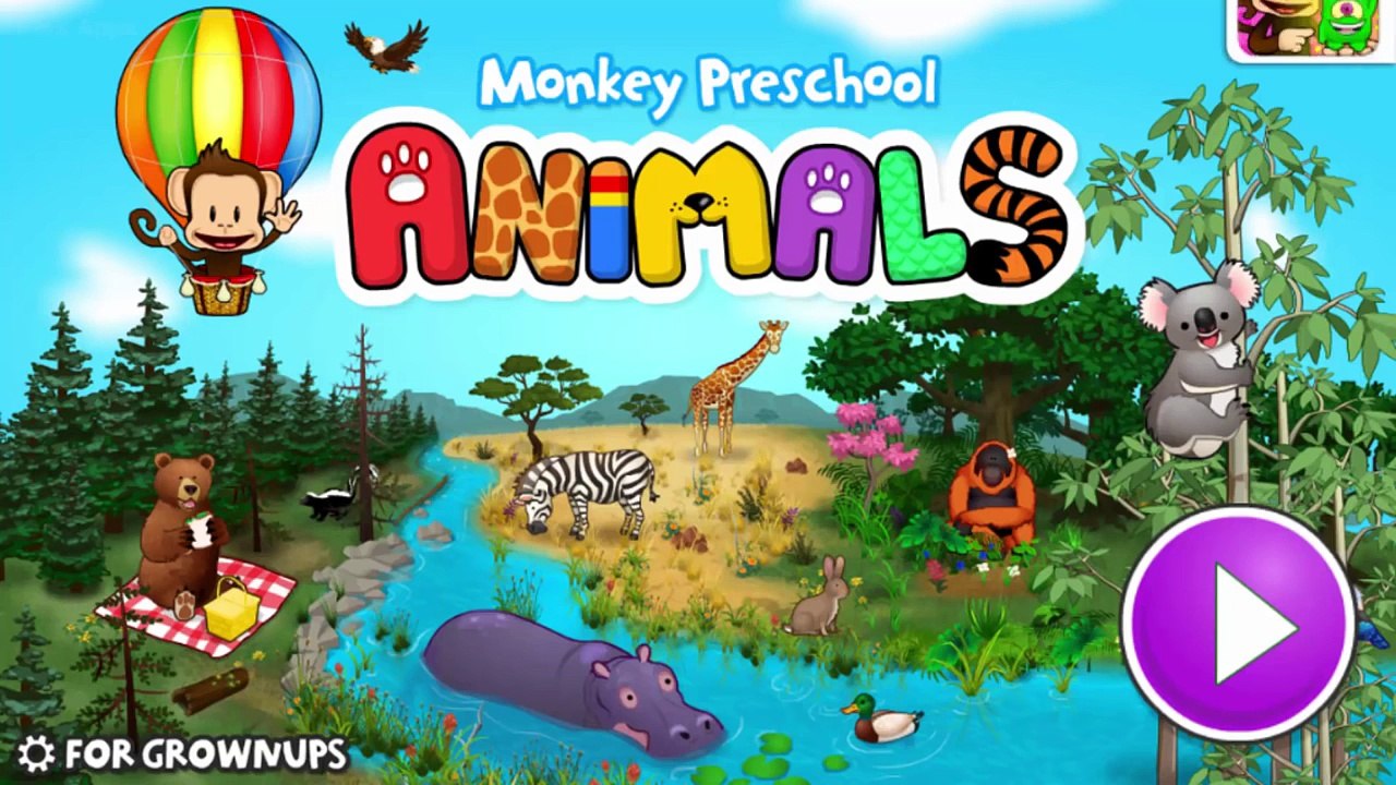 Monkey Preschool Animals | Educational Apps for Kids