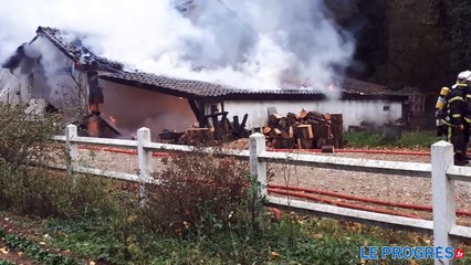 Incendie St Nizier le désert (Ain)
