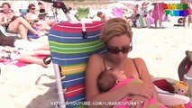Cute Kids Playing On The Beach - Funny Babies Videos 2017