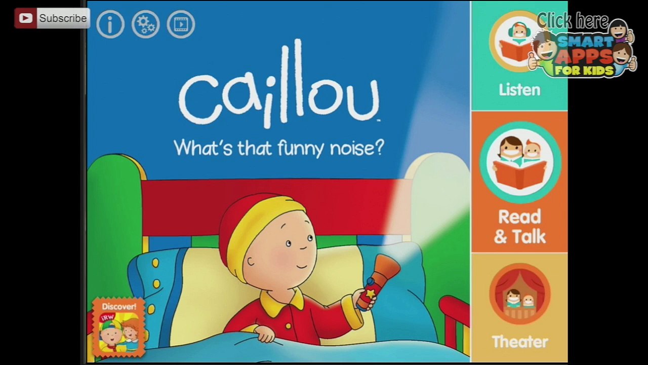 Caillou: Whats That Funny Noise? - iPad app demo for kids