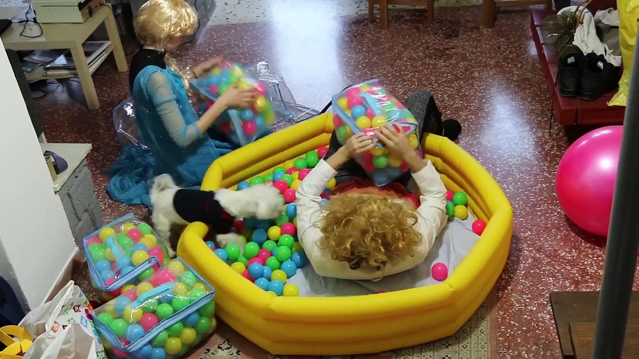 Frozen Elsa BURIES ALIVE Joker In Ball Pit & Gets Kidnapped!Will SPIDERMAN Save The Disney Princess?