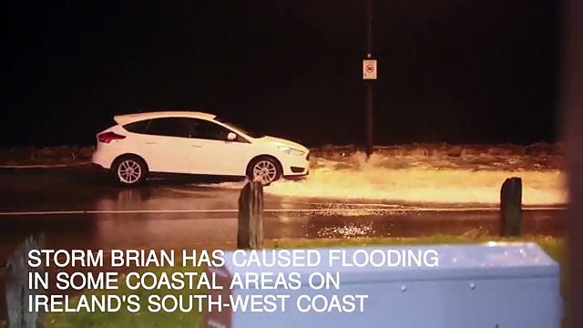 Storm Brian causes flooding in south-west Ireland