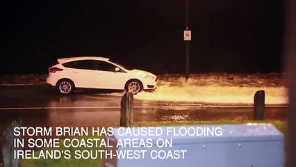 Storm Brian causes flooding in south-west Ireland