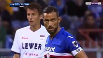 Fabio Quagliarella Penalty Goal  Sampdoria 2-0 Crotone - 21.10.2017