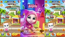 My Talking Tom Gold RunGinger Run Vs My Talking Angela/Gameplay makeover for Kid. Ep.20