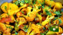 Aloo gobi dry fry [Potato califlower masala recipe in tamil]
