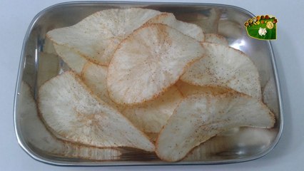 maravalli killangu chips in tamil [Tapioca chips]