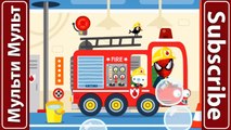 Build a Police Car | Fire Truck : Hulk Spiderman - Fireman, Policeman | Cars Cartoon for Children