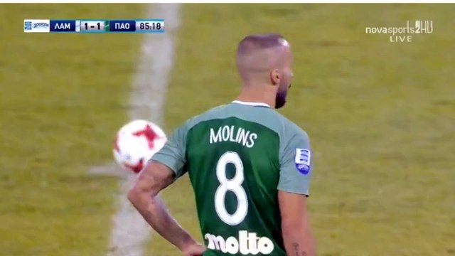 Guillermo Federico Molins Palmeiro Goal HD - Lamia	1-1	Panathinaikos 21.10.2017