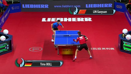 2017 Men's World Cup Highlights I Timo Boll vs Lin Gaoyuan (1/4)