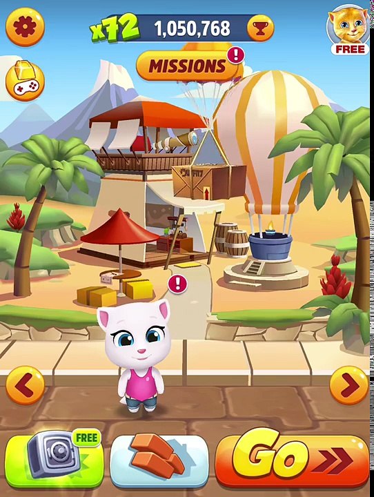 Talking Tom Gold Run | AGENT ANGELA & OFFICER TOM Daily Mission - BENS ADVENTURE #15 By Outfit7