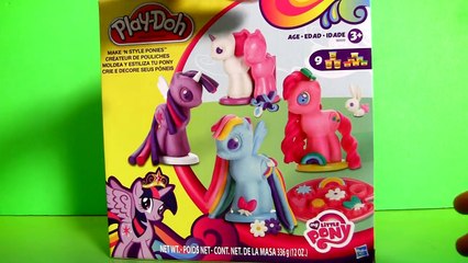 下载视频: New Play Doh My Little Pony Make N Style Ponies Twilight Sparkle, Rainbow Dash, Pinkie Pie MLP new