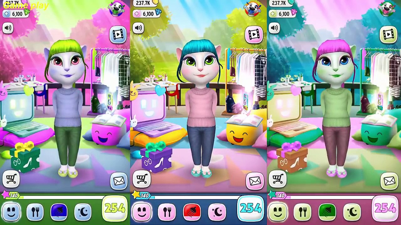 Colors Reion Compilation My Talking Angela Great Makeover Funny Videos