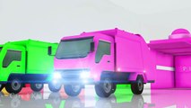 Learn Colors for Children with Garbage Trucks 3D Vehicles - Cars Colours for Kids - Learning Videos