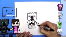 How To Draw a Cute Cartoon PopularMMOs- EASY Chibi - Step By Step - Kawaii
