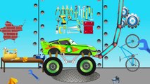 Learn Colors w Disney Cars Superheroes - McQueen Monster Truck & Mater – Video for Toddlers Kids