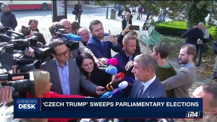 i24NEWS DESK | 'Czech Trump' sweeps parliamentary elections | Saturday, October 21st 2017
