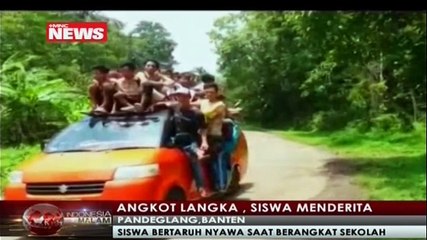 Angkot Langka, Siswa di Pandeglang Harus Bertaruh Nyawa