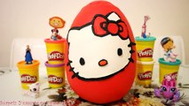Oyun Hamuru ile Hello Kitty Dev Sürpriz Yumurta Açımı | Play Doh Dev Hello Kitty Sürpriz Yumurtası