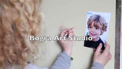 Pastel portrait step by step