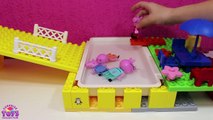 Peppa Pig Swimming Pool And House Building ◕ ‿ ◕ Toys Videos for Kids