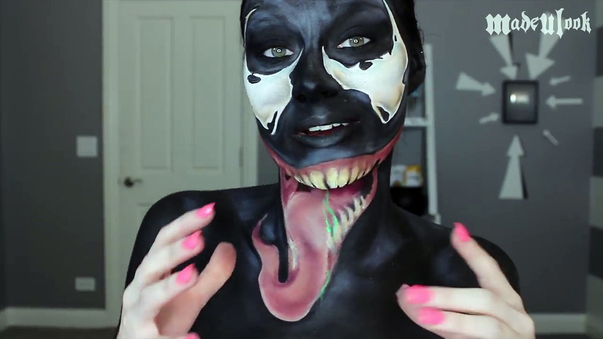 Spiderman: Venom Makeup Tutorial new